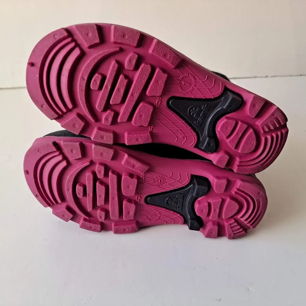 Kamik Snobuster1 Insulated Waterproof Snow Boots Navy Magenta Kids Girls Size 1